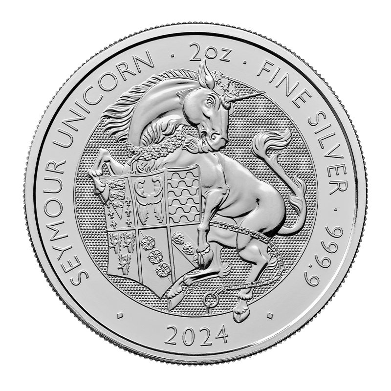 Image pour Pièce d’argent de 2 oz, Licorne de Seymour : Le bestiaire des Tudors (2024) à partir de Métaux précieux TD